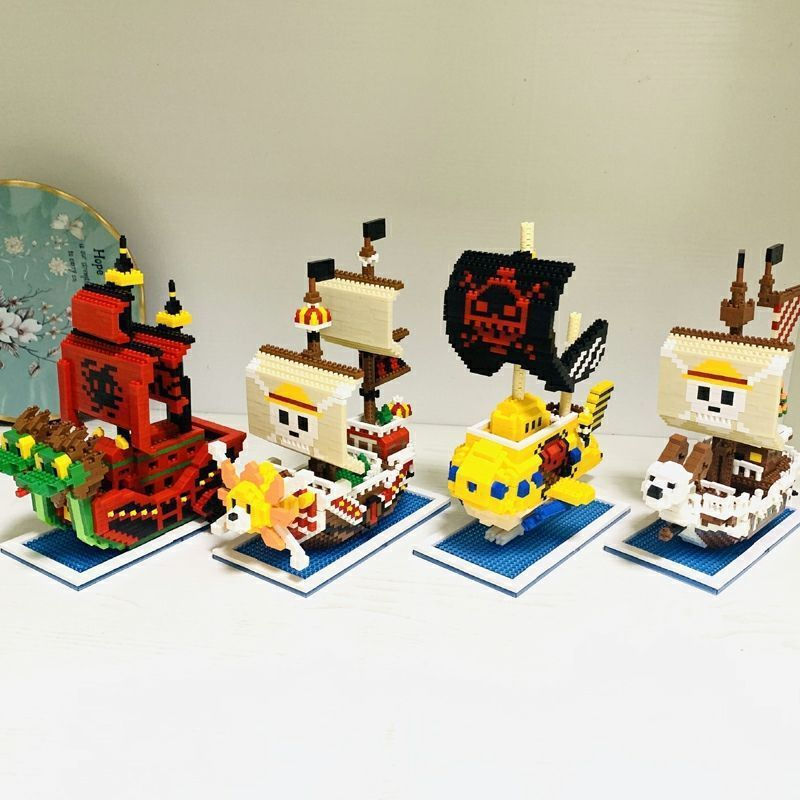 Compatível Com Os Blocos De Construção De Micropartículas LEGO , One Piece pirate King Sonny , Wanli Sunshine , Lufei Qi