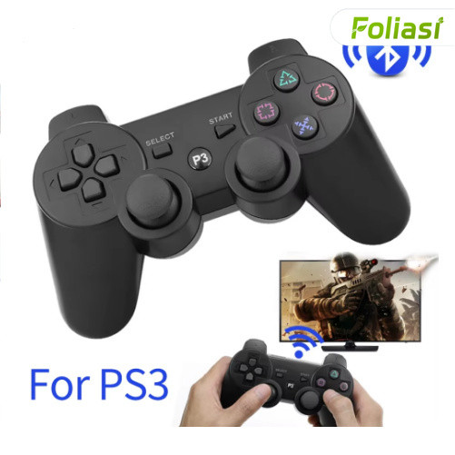 Adequado para jogo Ps3 Playstation 3 haste de controle sem fio de choque duplo controle sem fio