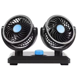 Ventilador Automotivo Duplo 12v Ajustável 2 Velocidade Carro em Oferta na Shopee