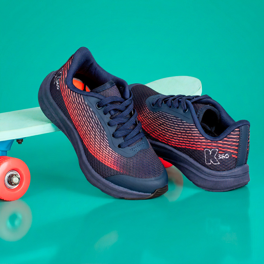 Tênis Infantil Menino Kidy K360 Energy Marinho Confortável Escolar Macio Anatômico em Oferta na Shopee