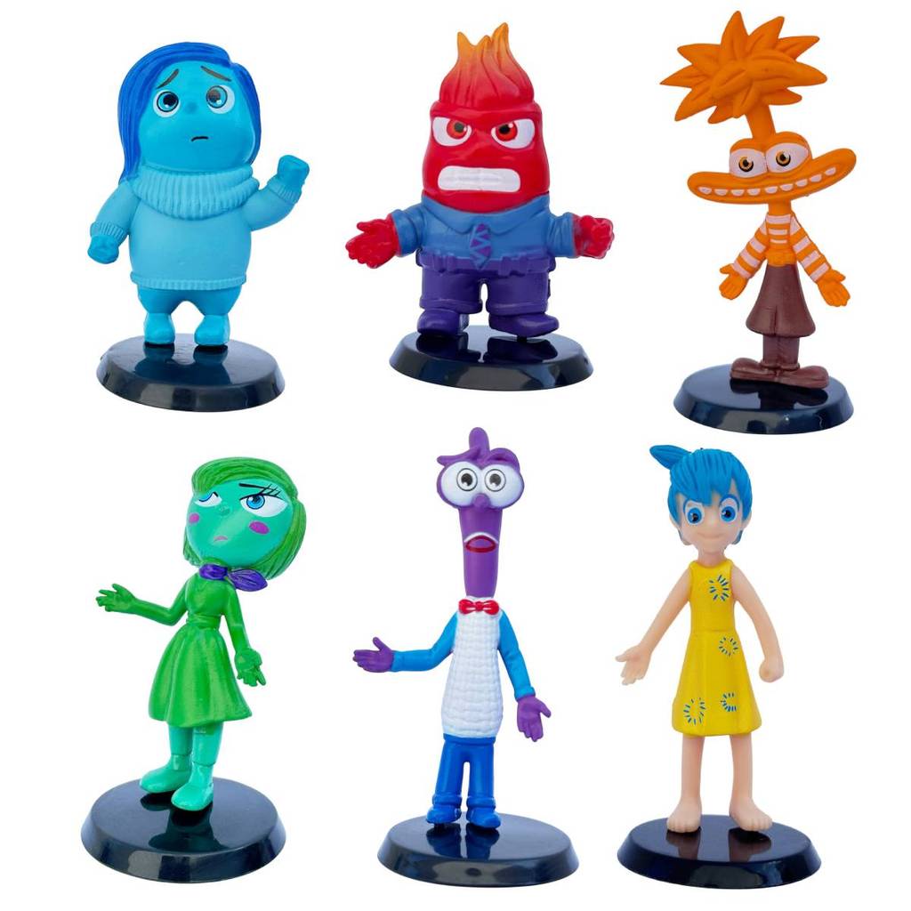 Kit 6 personagem divertidamente enfeite para aquario decoração para crianças