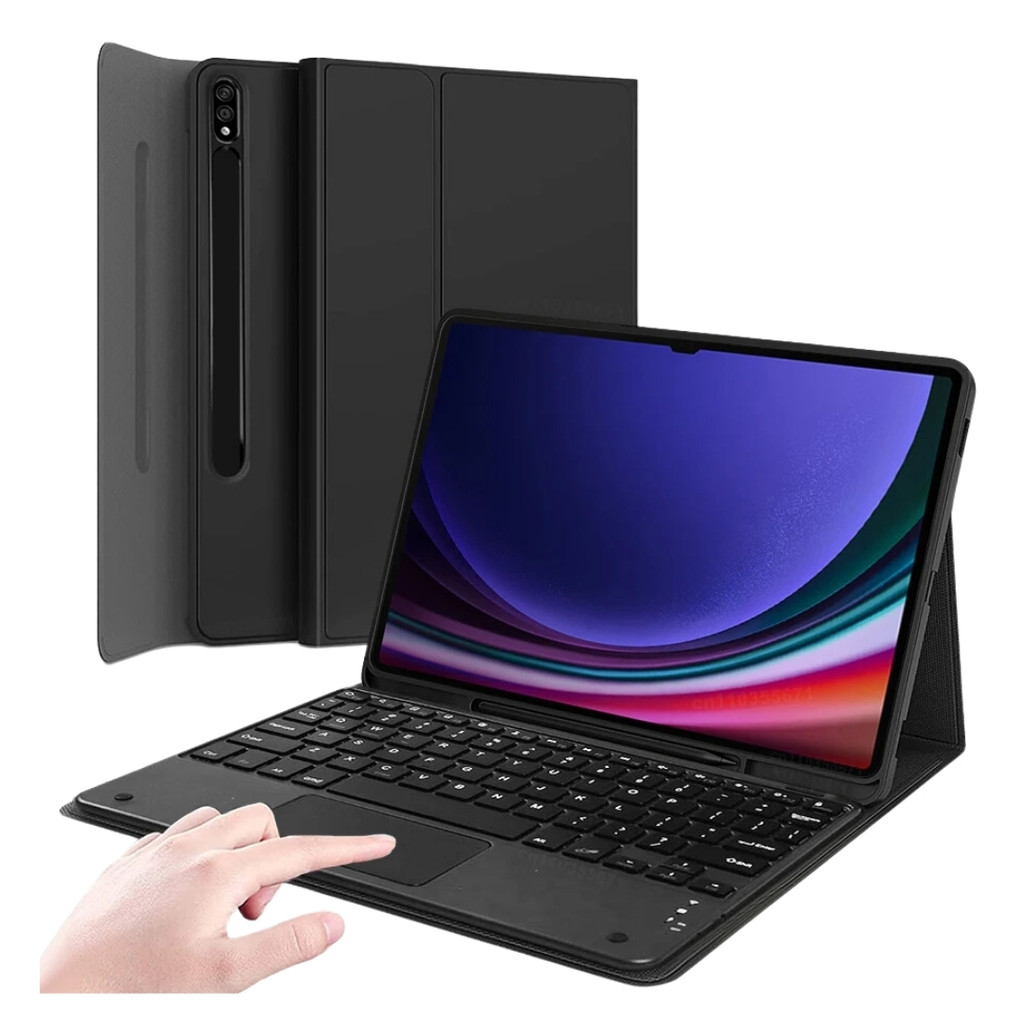 Capa Case C/ Teclado Sem Fio para Galaxy Tab S9+ X810 12,4”