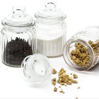 KIT 10 Potes Tampa Hermética Temperos Balas Em Vidro VELAS em Oferta na Shopee