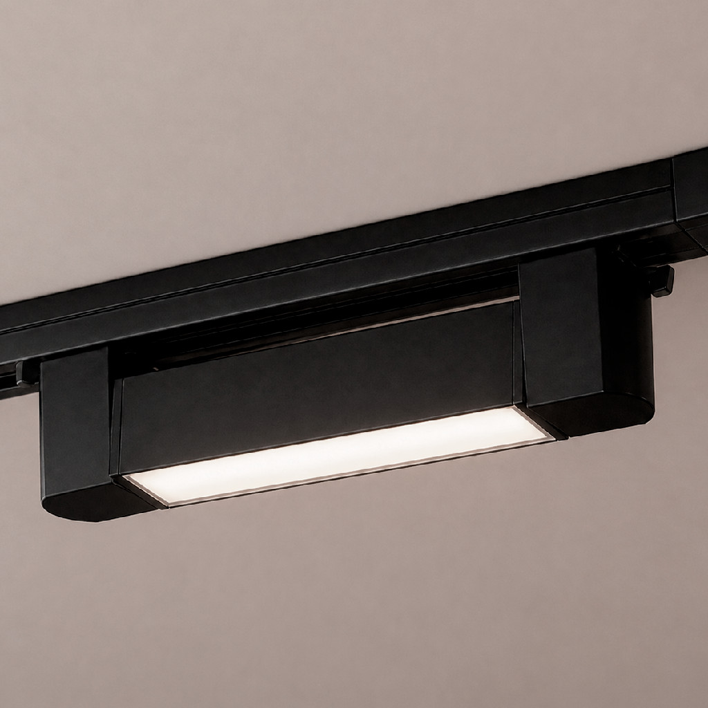 Spot Led Para Trilho Authentic Linea 10w 4000k Branco Neutro 110v/220v Bivolt Preto Cod: 910050571 Deluxe By Avant