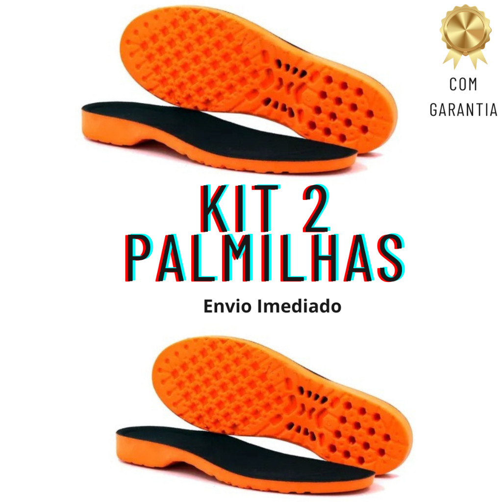 Kit 2 Pares Palmilha Ortopédica Anatômica Gel Confortável Soft Macia Reduz Dores nas Pernas
