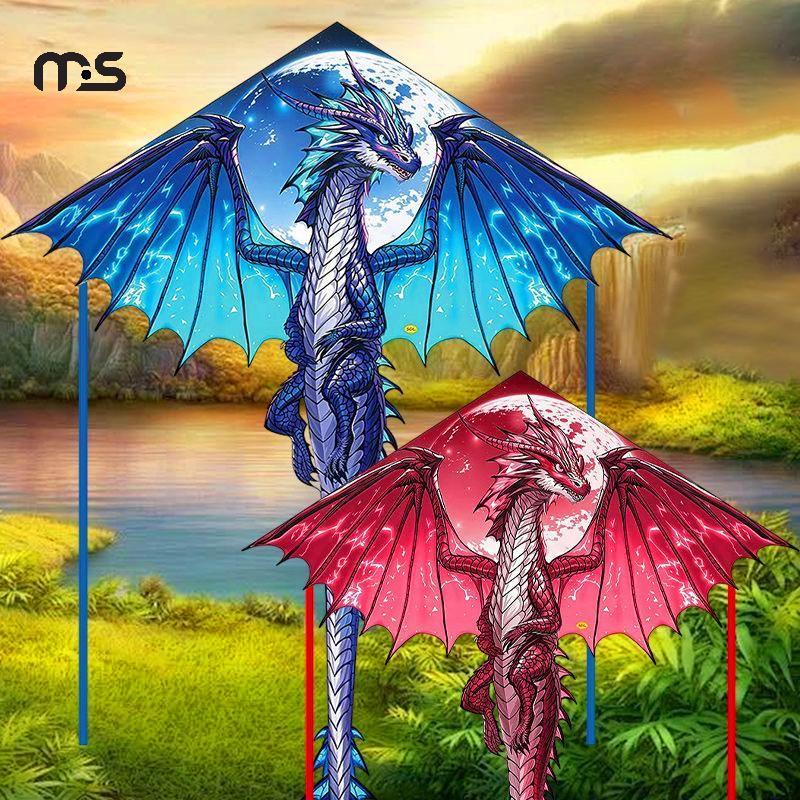 [Macrostars] Grande Pipa De Dragão Para Crianças E Adultos Fácil De Voar Enorme Kitee Cauda Brinquedo Ao Ar Livre [PH]