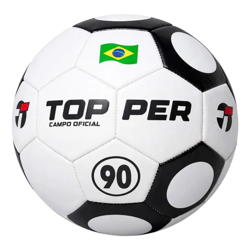 Bola Futebol Topper Campo Oficial Hibrid COSTURADA – Performance, Precisão e Durabilidade Premium