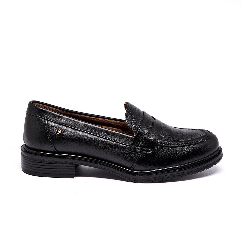 Sapato Feminino Perlatto Kate Couro Preto Lustro - KAT053-CFTLU01