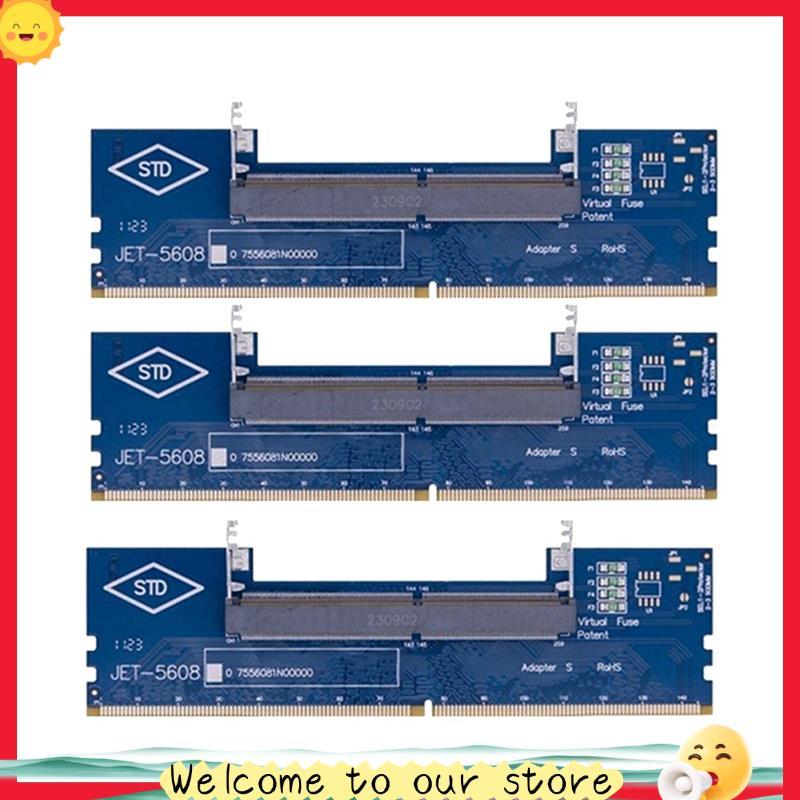 Adaptador De Memória Para Laptop Desktop 3PCS DDR4 SO-DIMM PC Módulo De Teste De Cartão RAM