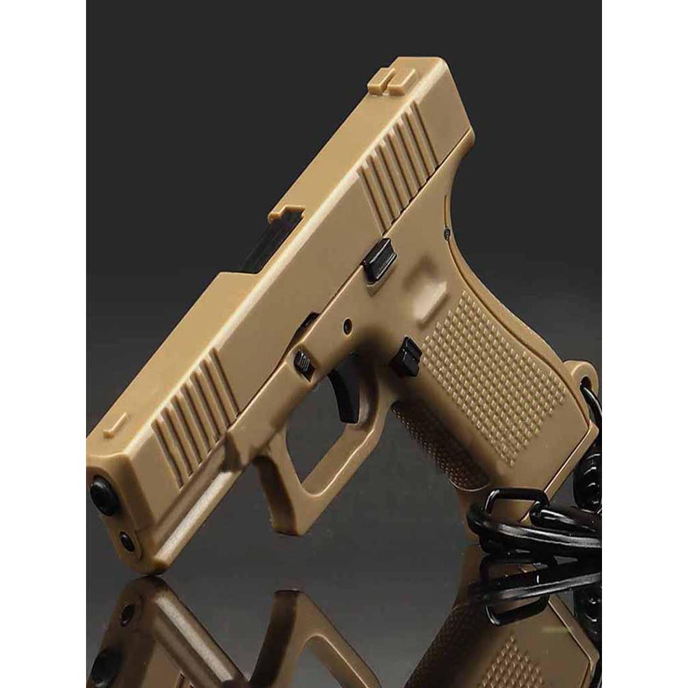 Ventilador militar glock glock mochila zíper chaveiro crianças presente criativo modelo de decoração de plástico destacá