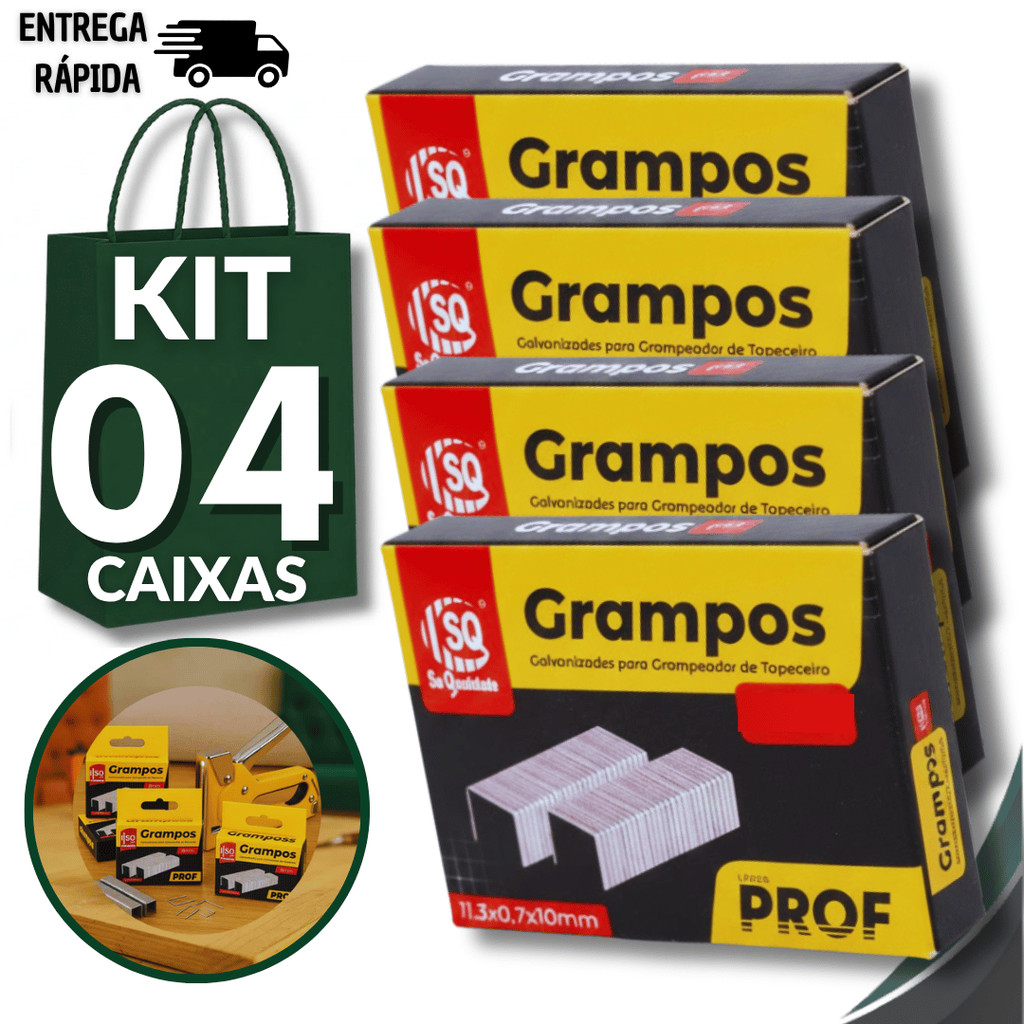 Grampos 10mm Galvanizado Profissional Tapeceiro Estofador Marcenaria e Artesanato Multiuso Utilidades