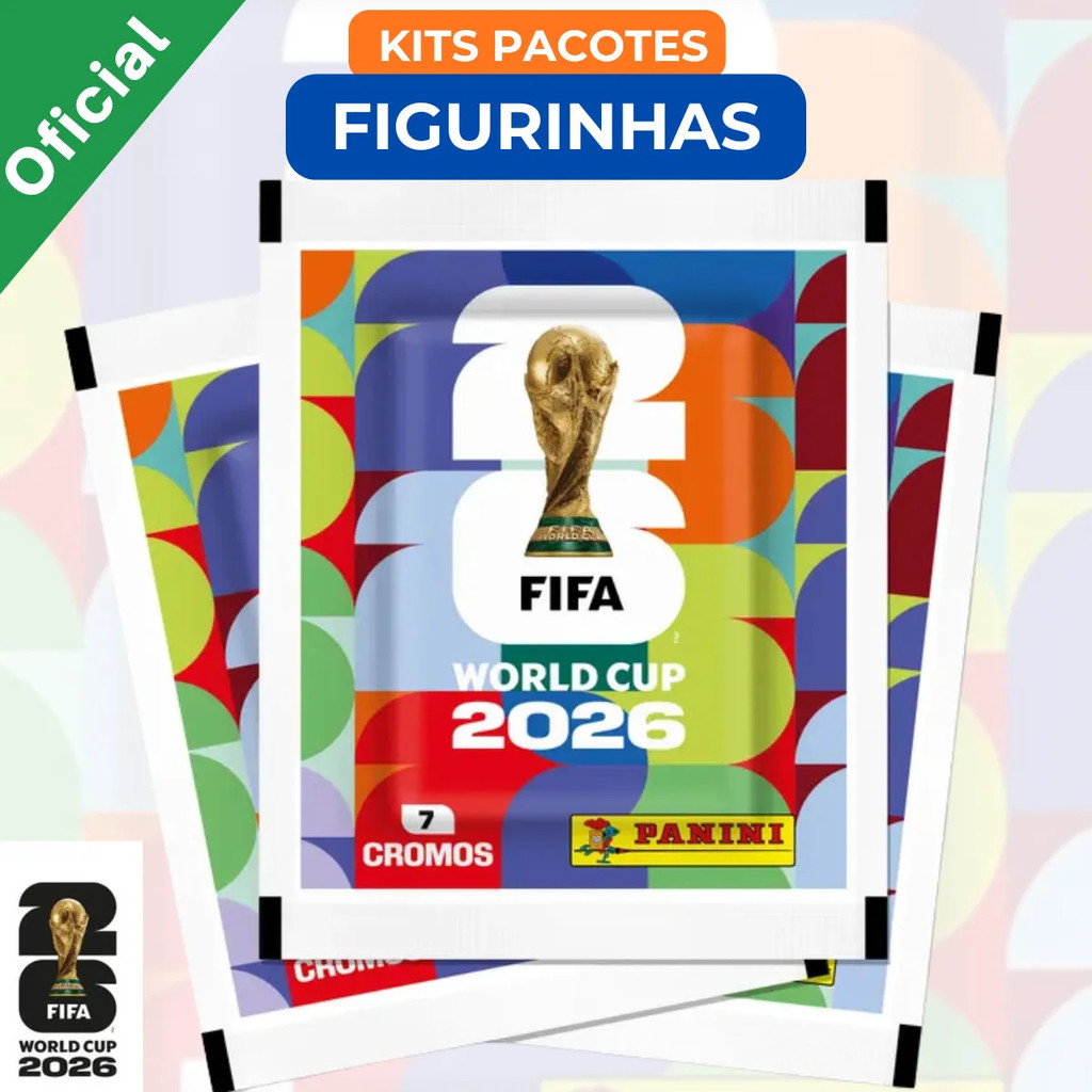 Kit Figurinhas do Album Copa Do Mundo 2026 Oficial Panini Fifa Pacote Sticker