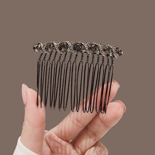 [Estoque pronto] Pente de cabeça para baixo com strass, grampo de cabelo sem costura, prendedor de cabelo de alta qualid