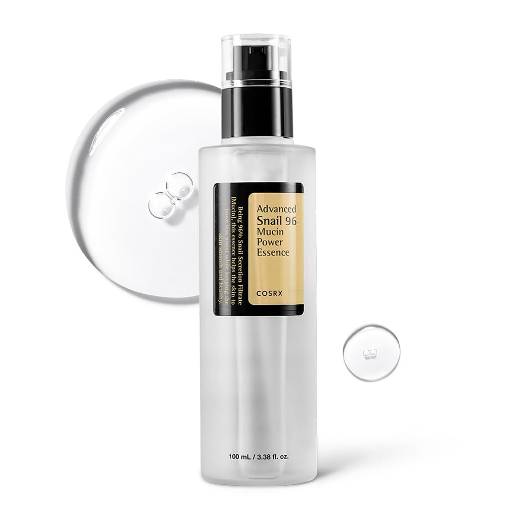 COSRX Snail Mucin 96% Sérum Reparador, Sérum Hidratante para o Rosto com Filtrado de Secreção de Caracol para Pele Opaca