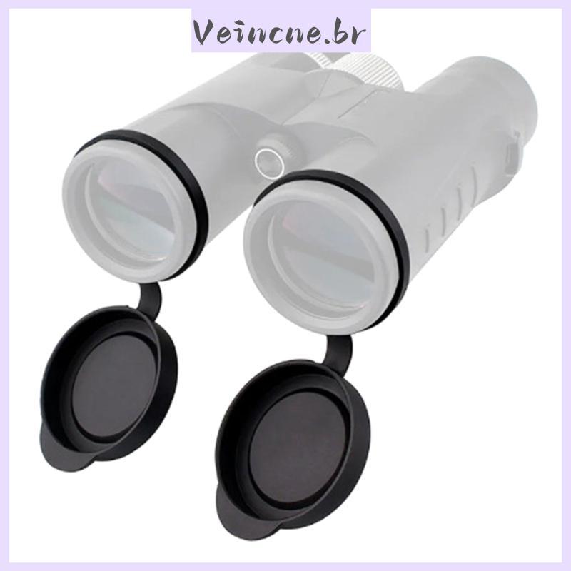VEI Durável Silicone Ocular Capa Binocular Monocular Lente Objetiva Tampas 52-55MM