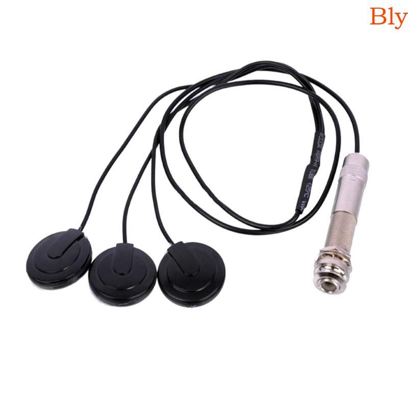 Bly Piezo Contato Microfone Captador Transdutor Guitarra Adesivo Instrumentos Parte