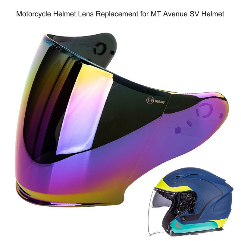 [NOVO 2026] Lente de Visor Curvada para Capacete de Motocicleta, Acessório de Substituição para Capacete 9SCQ