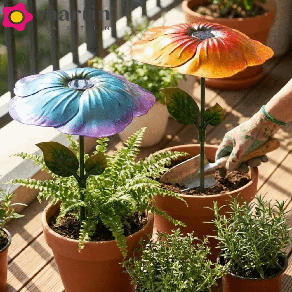 Guarda-Chuva De Sombra De Planta MARTIN , Capa De Protetor Solar De Proteção UV Em Forma De Flor , Estaca Arte Ferro