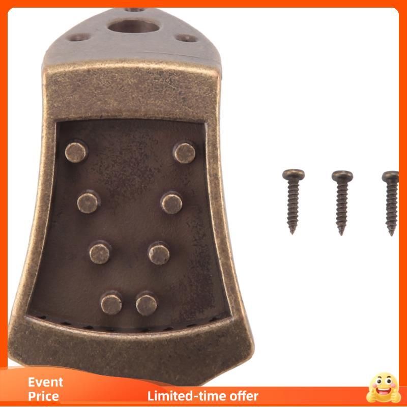 Peças De Arremate De Bandolim Triangular De Metal De Bronze Para Substituição De Mandolina Superior Arqueada De 8 Cordas