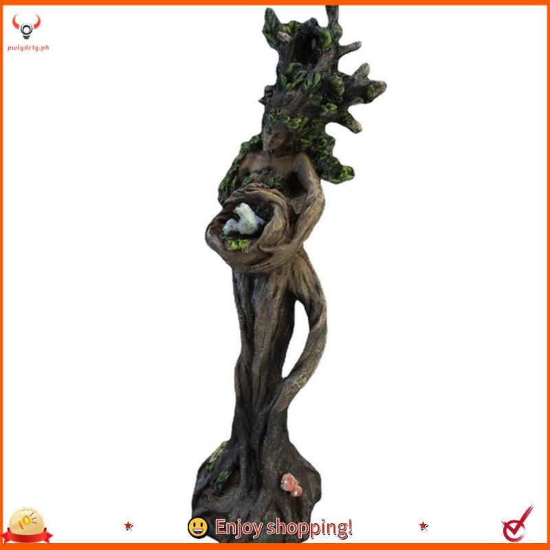 [edwiin77] Estátua De Homem E Pássaro Em Resina Artesanato Decoração De Mesa Escultura De Deusa De Jardim