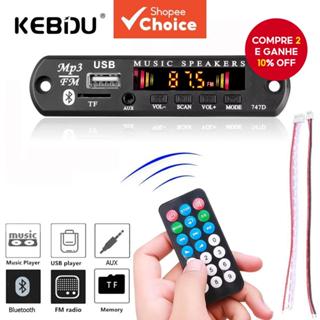 DC 9V 12V Bluetooth 5.0 Kit De Carro Sem Fio MP3 Dec oder Placa Áudio WMA Módulo Leitor Música Do Perdas USB AUX TF Rádi em Oferta na Shopee