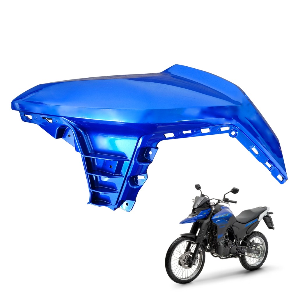 Capa Tanque Esquerdo Yamaha Xtz Lander 250 2025 Connected Azul Metálico