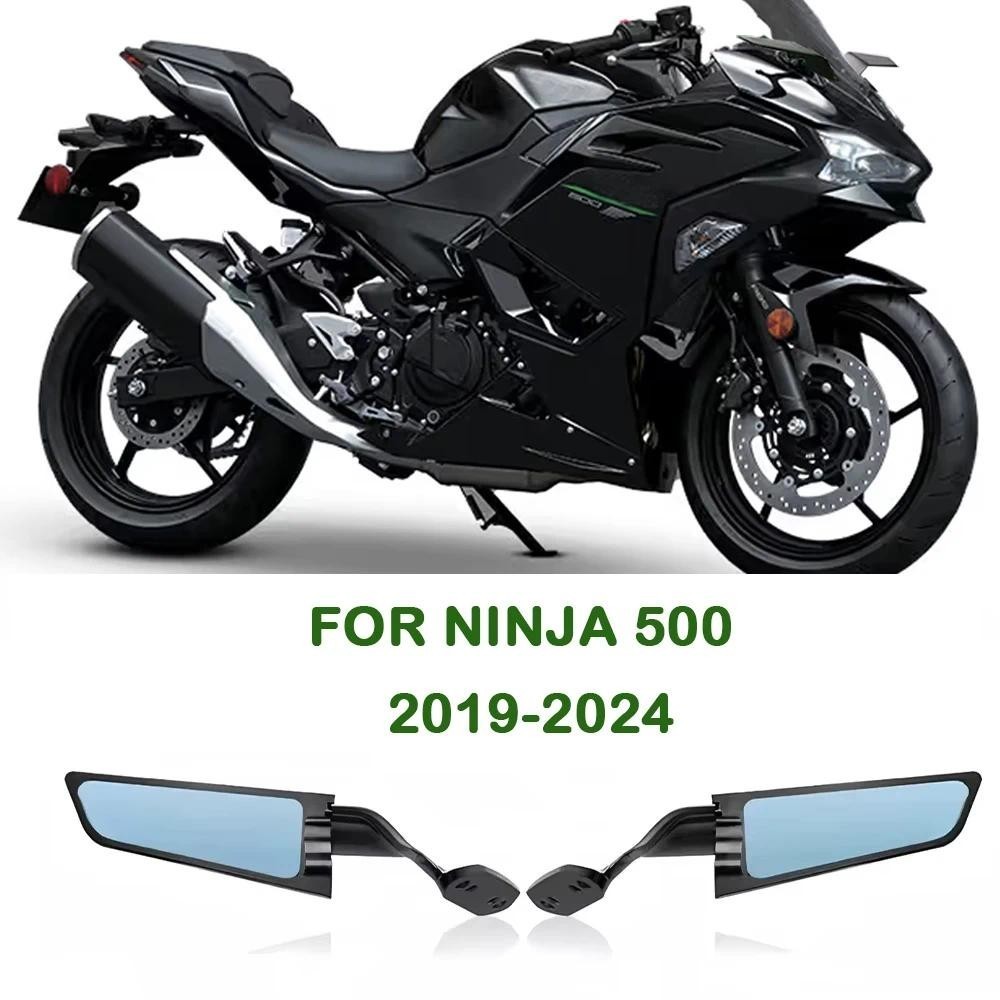 Para ninja 500 2019-2024 Acessórios Da Motocicleta Stealth Asa Espelhos Esportes Winglets Espelho Ajustável Ninja500