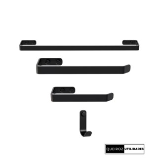 Kit de Banheiro Completo 4 Peças em Metal – Suportes Porta Toalhas e Acessórios de Banho - oferta! em Oferta na Shopee