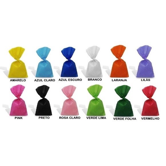 20 Saquinhos Sacolinhas TNT para lembrancinhas/presente em Oferta na Shopee