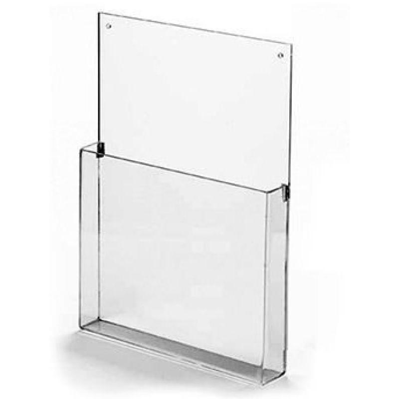 Acrílico Expositor Porta Panfleto Pequeno Parede