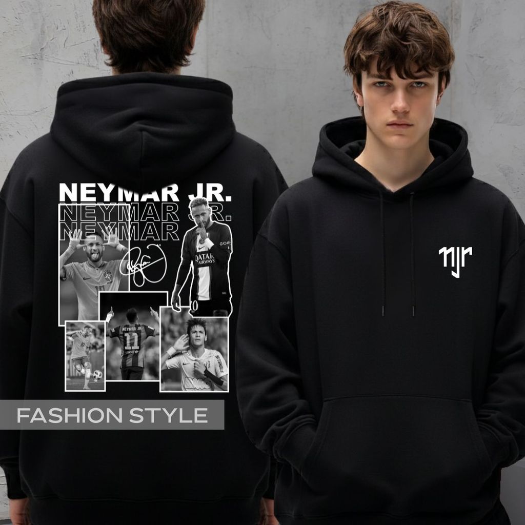 Moletom Neymar Jogador Futebol Copa 2026 Jogo Esporte Estampa Aesthetic Fotos Agasalho Canguru Bolso Capuz