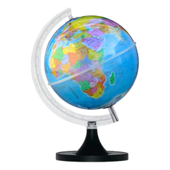 Globo Terrestre Politico Libreria Studio 30 Cm Base Preta