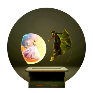 Mini Luminária Wicked Elphaba e Glinda em Oferta na Shopee