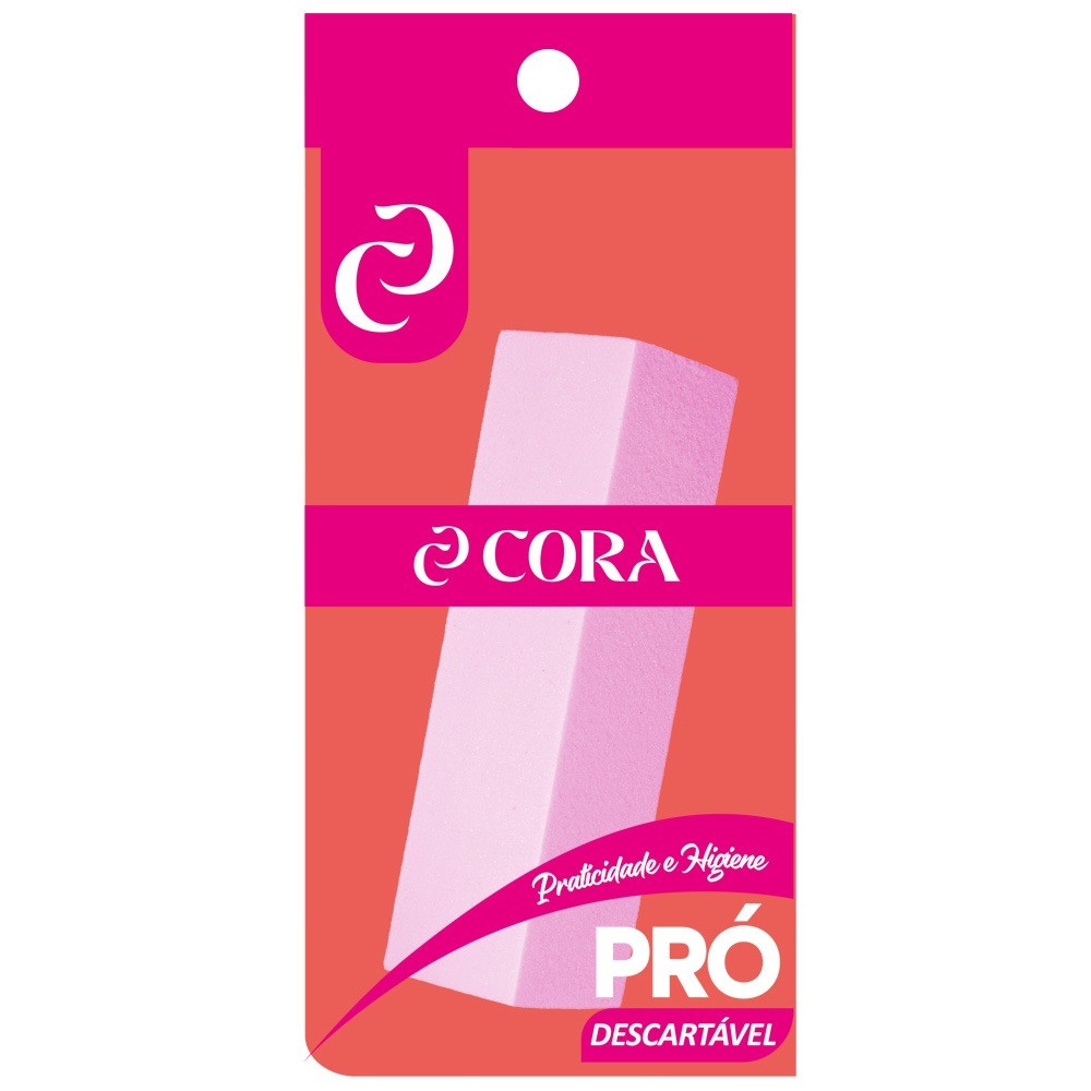 Descartável Cora Bloco Polidor de Unhas Power Pink c/1un nº1