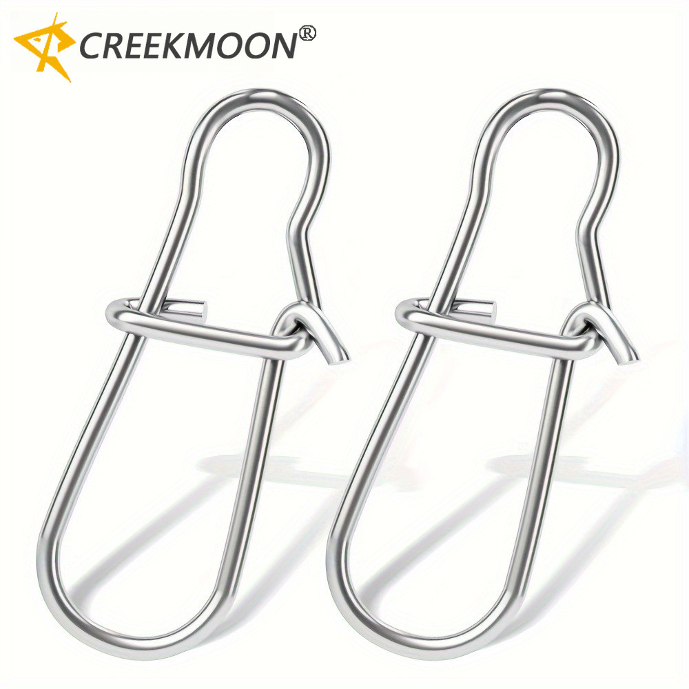 100 Pçs 00 #-6 Pesca Agradável Gancho Snap Pino 304 Aço Inoxidável Barril De Giratória Isca Conector Acessórios em Oferta na Shopee