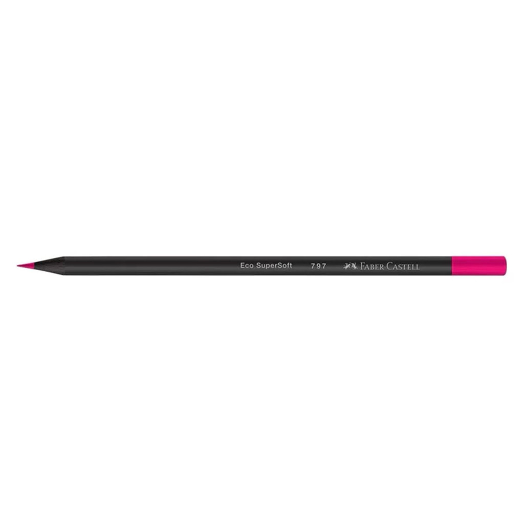 Lapis de Cor Supersoft Faber-Castell 797 Rosa Neon / Neon Pink unidade