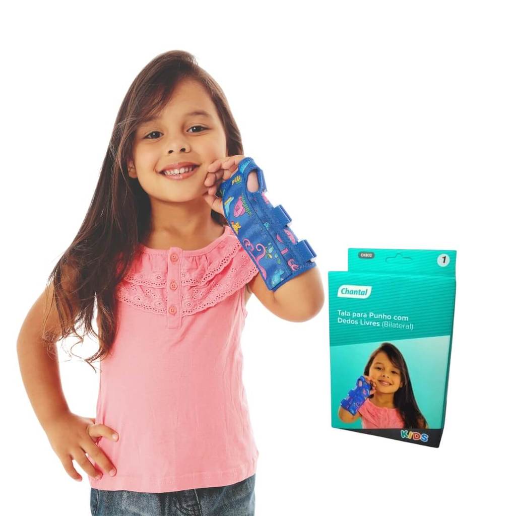 Munhequeira Ortese com Tala Pulso Punho Infantil Chantal