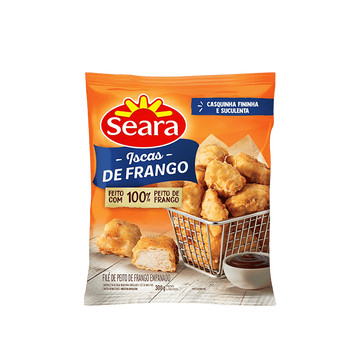 Empanado de Frango Filé de Peito em Iscas Seara Pacote 300g em Oferta na Shopee