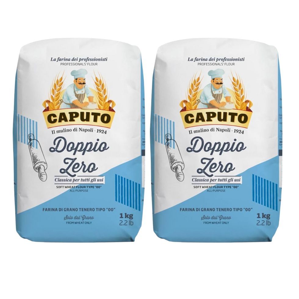 Kit 2 Farinha de Trigo Doppio Zero Clássica 00 Caputo 1kg