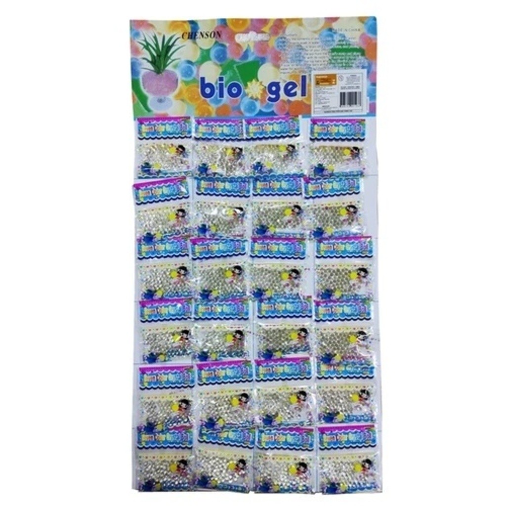 Bolinha Bio Gel Cresce Na Água Cartela 24 Pacote Transparente em Oferta na Shopee