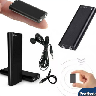 Micro Mini Gravador Digital MP3 Gravador De Voz Pode Monitorar 96h 8G em Oferta na Shopee