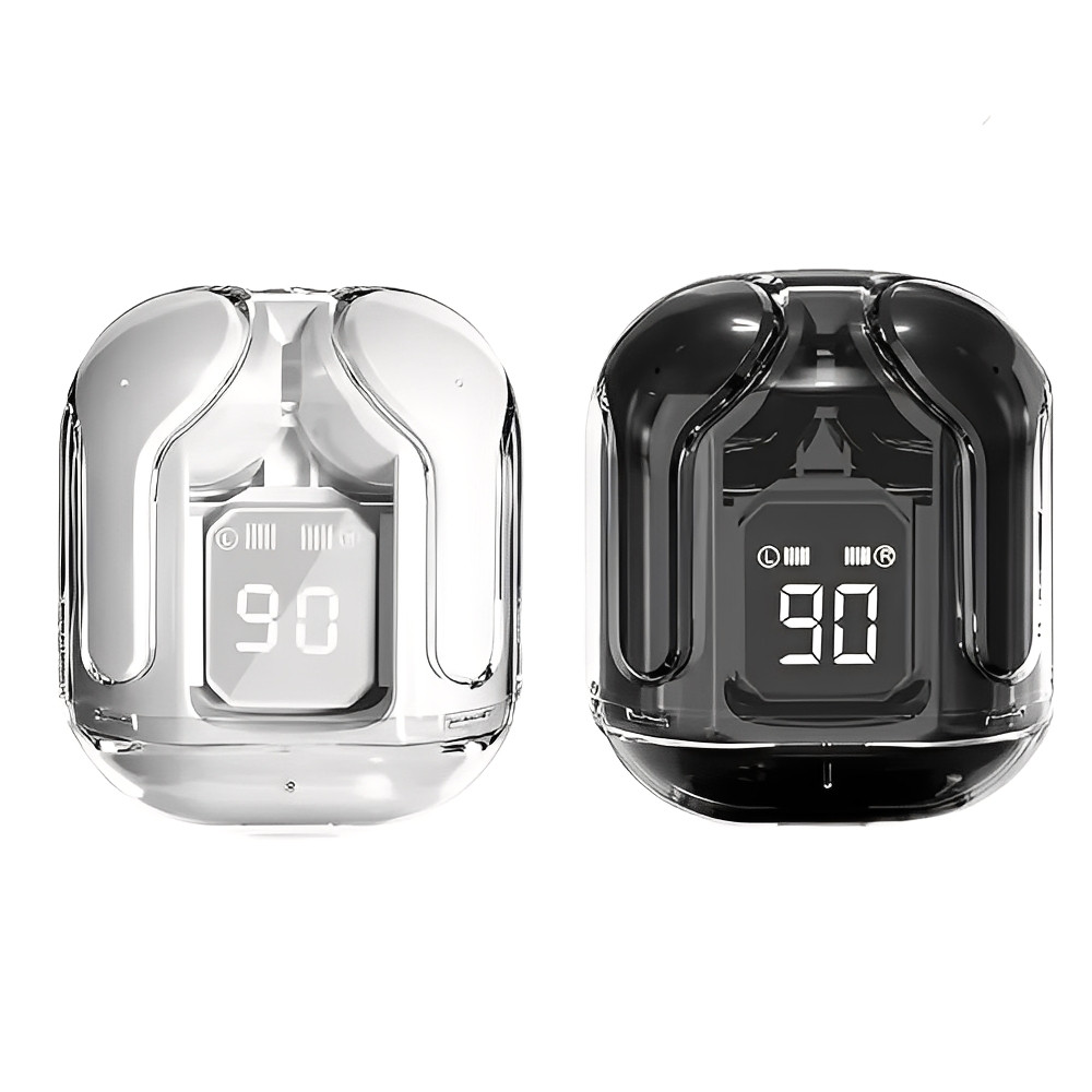 Fone de Ouvido Sem Fio Bluetooth 5.3 TWS Ruído Cancelando Earbuds HiFi Stereo Bateria 4.5h 250mAh