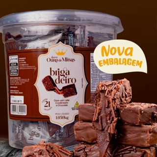 Doce Brigadeiro Ouro De Minas 50g Pote Com 21 Unidades em Oferta na Shopee