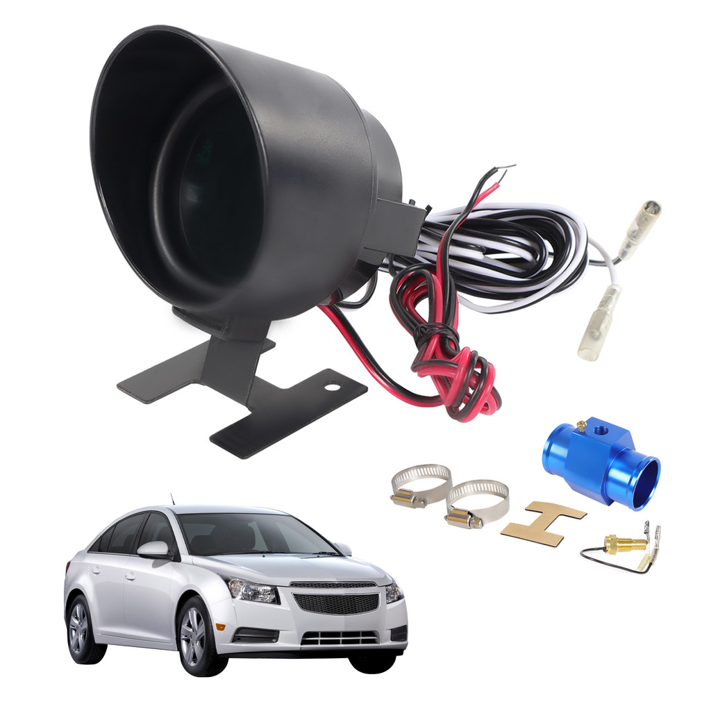 Voltimetro + Marcador De Temperatura Automotivo + Adaptador Mangote dagua 34mm
