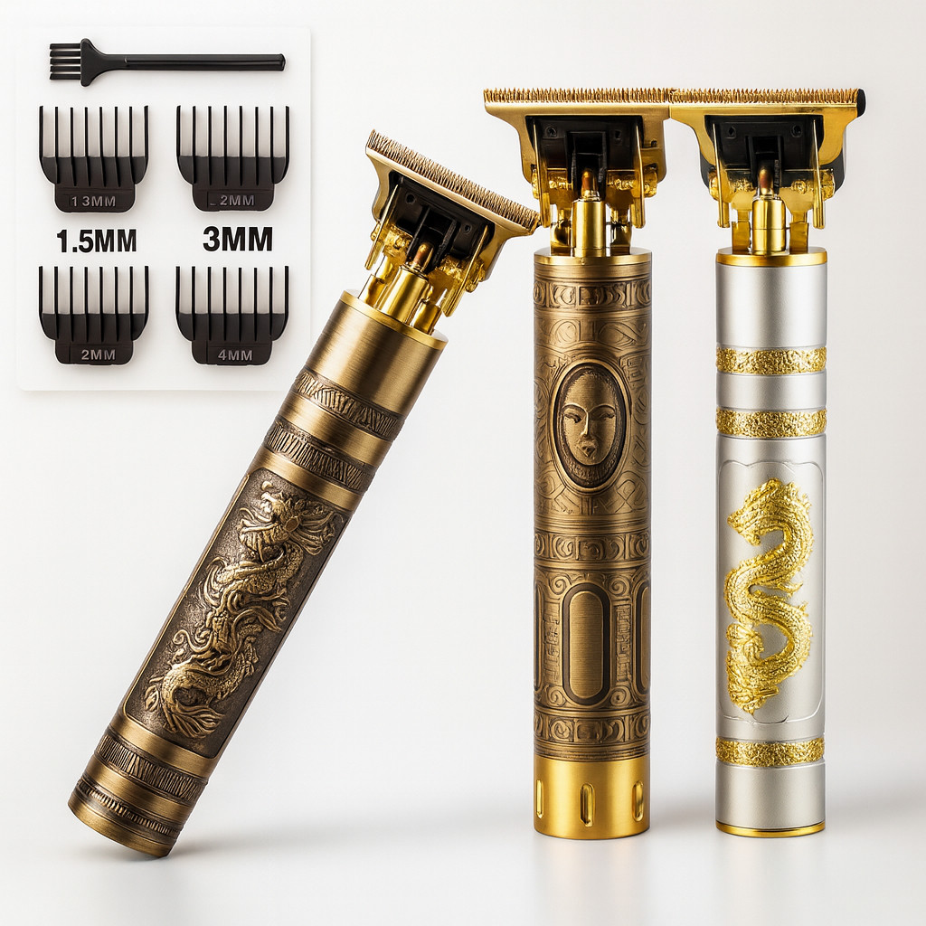 Máquina De Cortar Cabelo Para Barba Masculina Designer Aleatório Elétrico Profissional