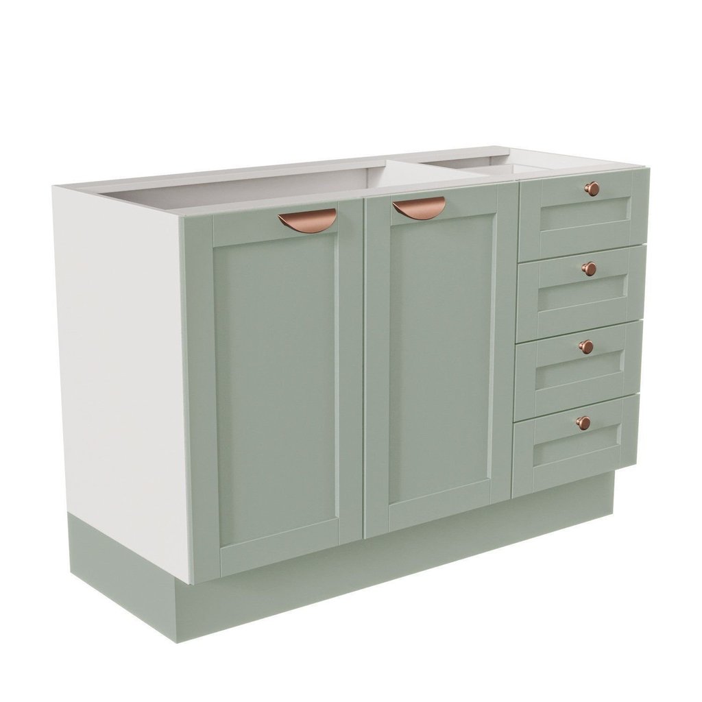 Balcão para Pia 120cm sem Tampo Arizona CabeCasa MadeiraOriginals Branco/Menta