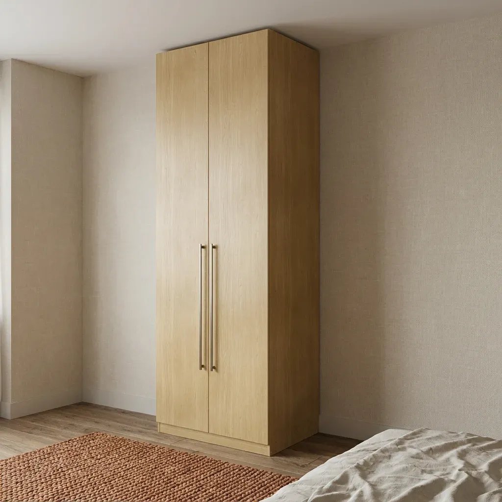 Guarda Roupa Modulado 2 Portas 100% MDF Infinity Savana Bege Savana