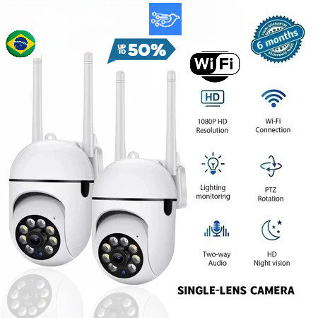 Super Mini Câmera CCTV Sem Fio À Prova D'água Ao Ar Livre E IP V360 Pro APP WIFI PTZ Com Rastreamento Humano Automático