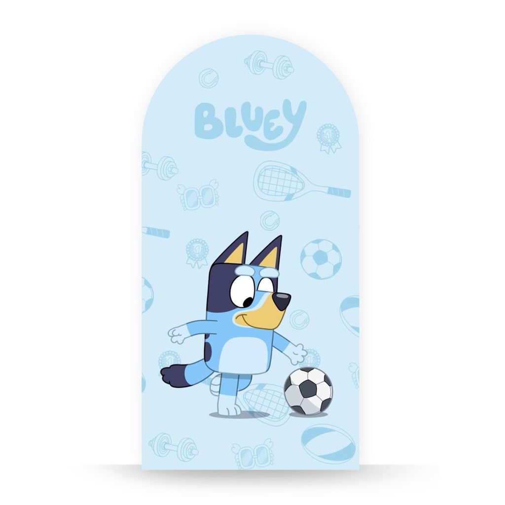 Painel Romano Bluey Premium Festa Infantil Tema Infantil Decoração Luxo