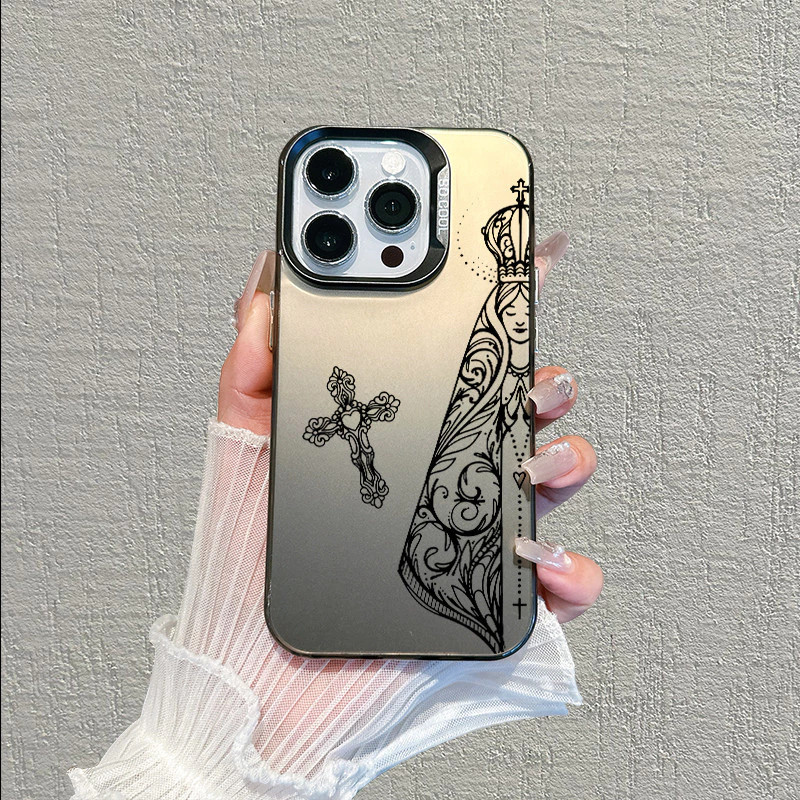 Capa Fosca para Redmi A2 12 13 POCO X3 X5 Note 11 12 13 com Anti-choque Nossa Senhora Frete Grátis,Envio 24h